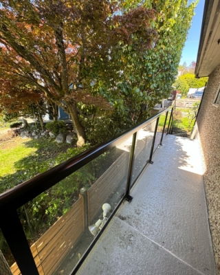 frame glass railing surrey