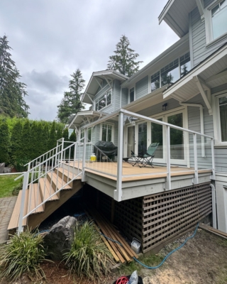 exterior glass railing Richmond
