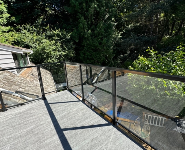 exterior glass railings port moody