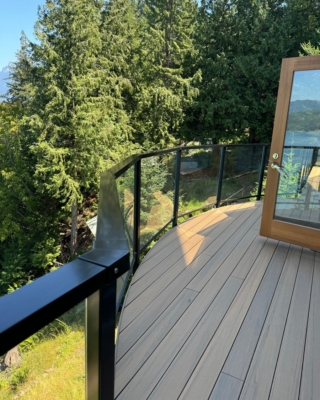 frame glass railing port moody