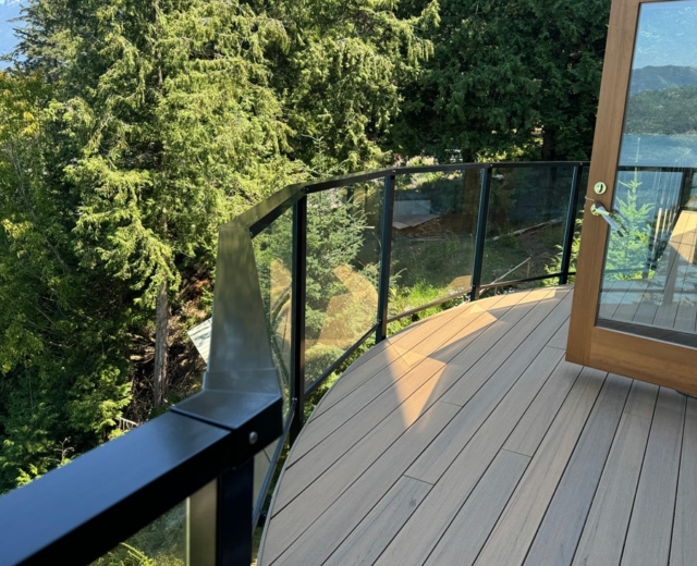 frame glass railing port moody