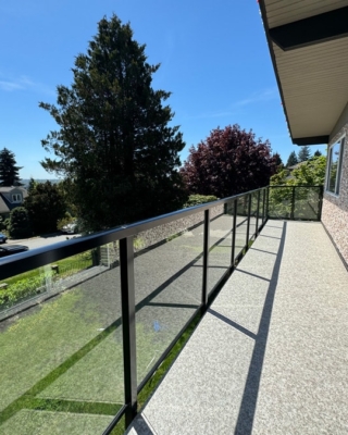 glass railing near me