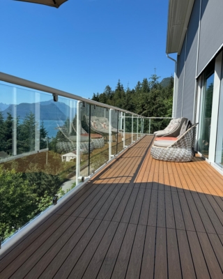 vancouver exteior glass railing